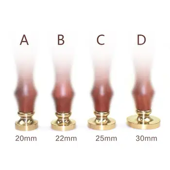 

4 Kinds Of Size Retro Sealing Wax Stamp Copper Head Round Copper Head For Envelope Sealing