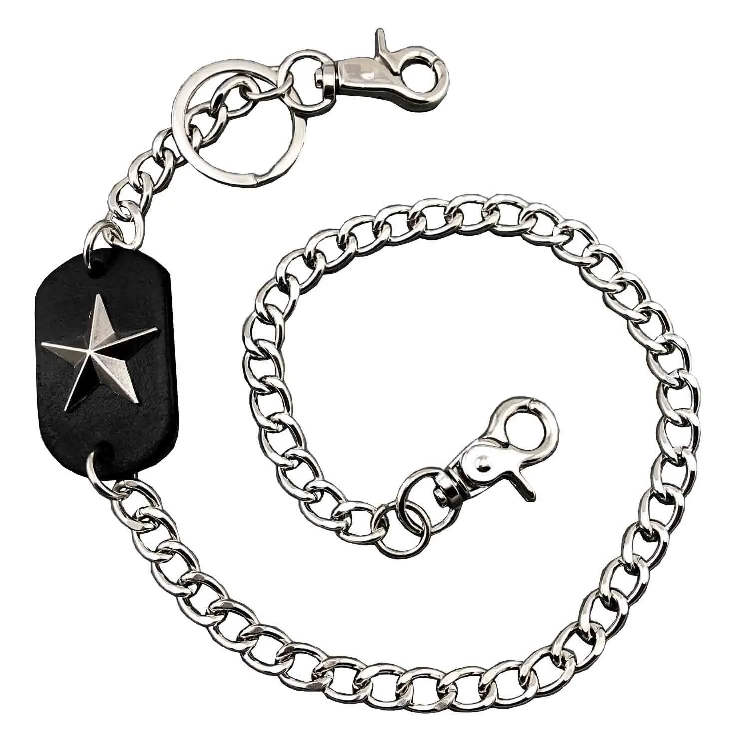 

Men Heavy Gunmetal Waist Biker Skull Wallet Key Chain Rock Punk Trousers Motorcyle HipHop Leather Pant Jean Chain DR244