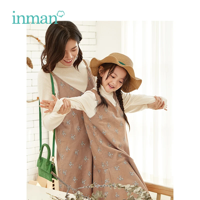 INMAN Retro Style Sling Vest V Neck Fishtail Swing Women Floral Print Dress INMAN Retro Style Sling Vest V Neck Fishtail Swing Women Floral Print Dress