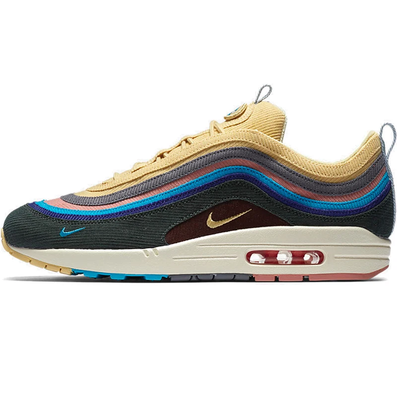 Nike Air Max 1/97 VF SW для мужчин дышащие кроссовки Удобная уличная спортивная обувь# AJ4219-400