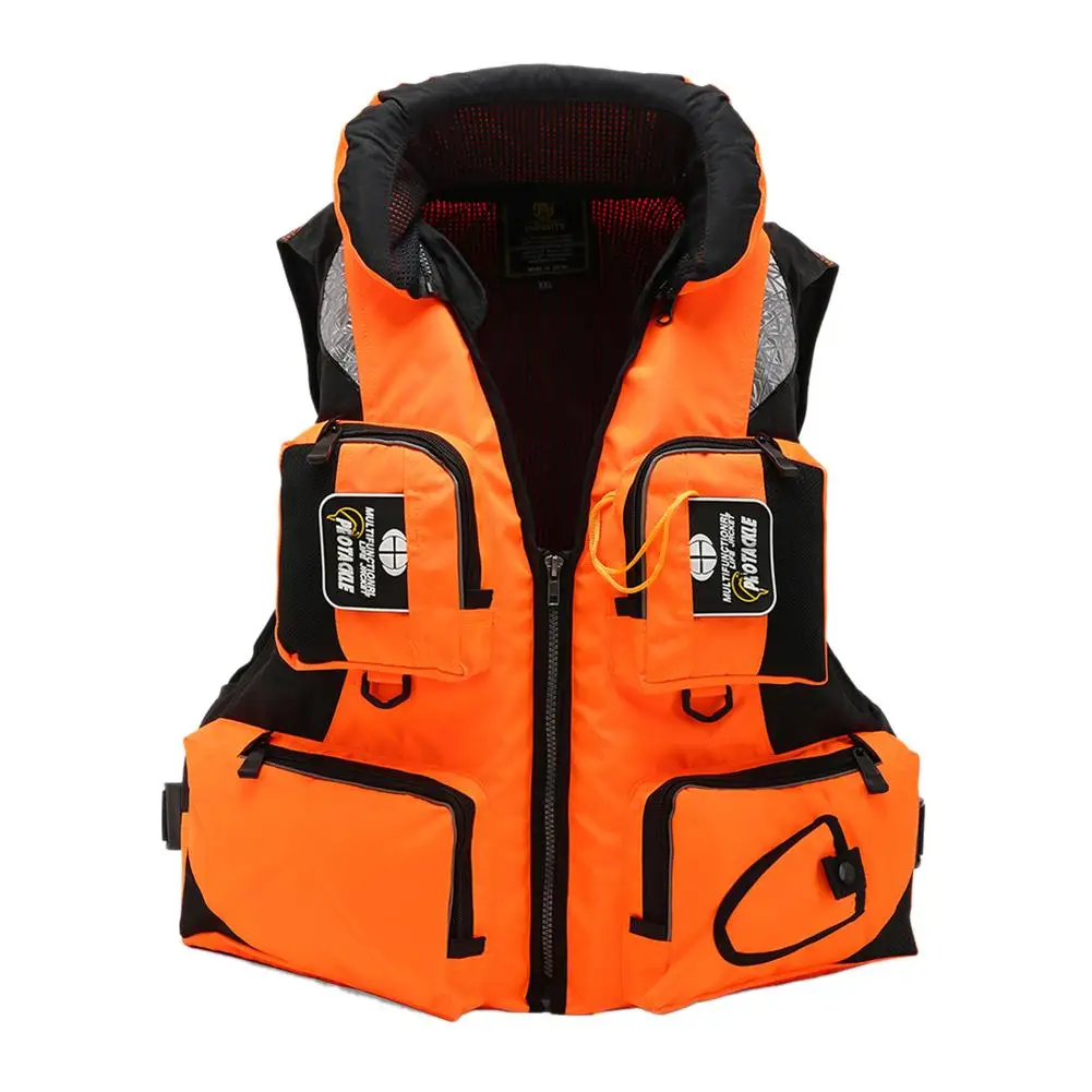 Fly Fishing Vest Life Jacket Snorkeling Buoyancy Suit Boating Swimming