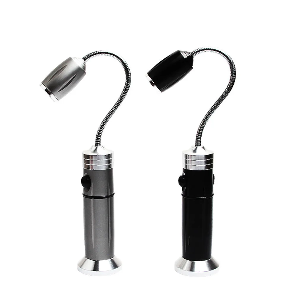 

YHINT LED Flashlight 360 degree Metal Hose Work Light Telescopic Zoom Searchlight Magnet Lanterna USB 18650 Batttery Torch