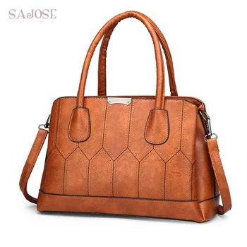 

Brand Feminine Handbag Leather Women Bags Casual Tote Handbags High Quality Designer Fashion Simple Lady Shoulder Messenger Bags