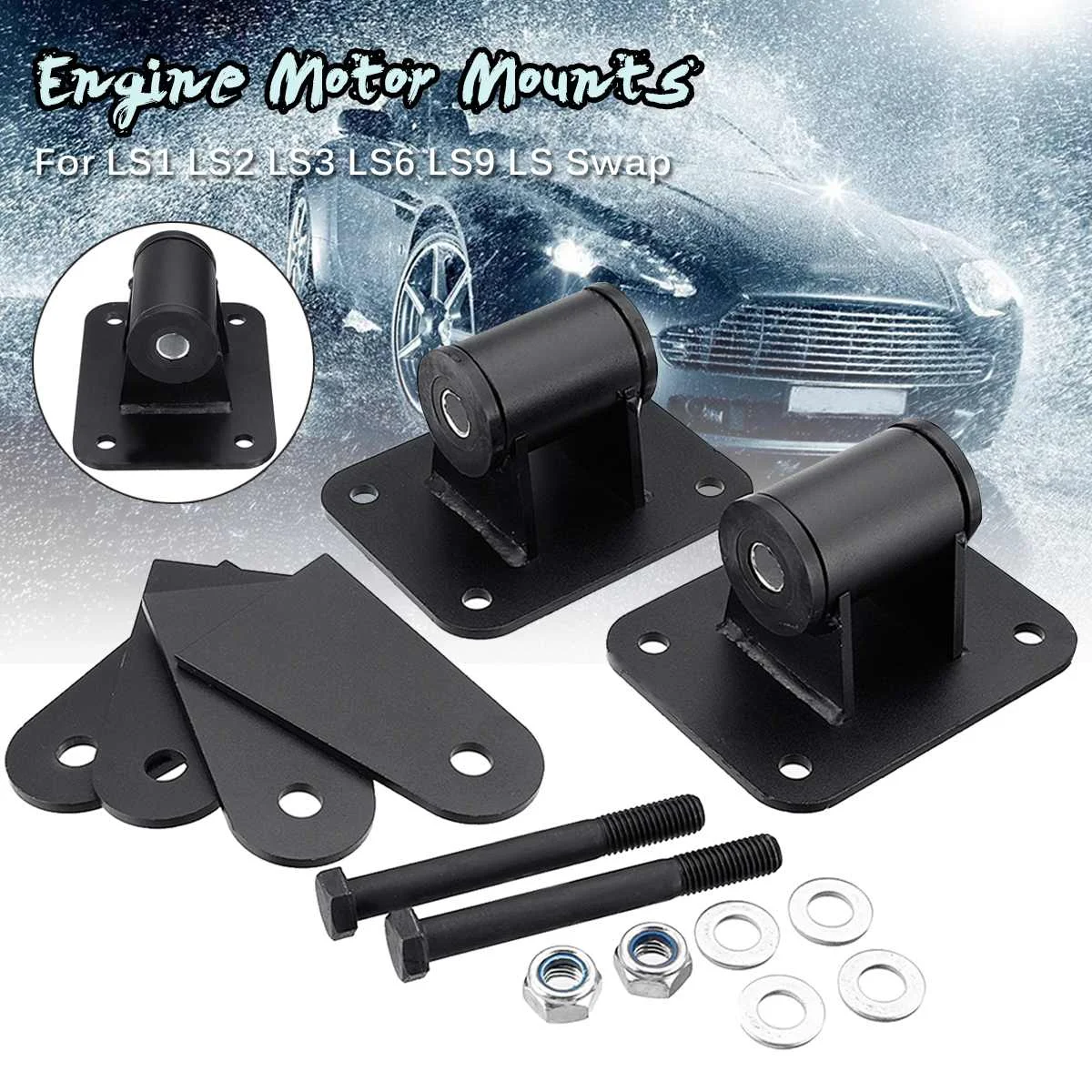 

Universal Engine Motor Mount For LS1 /LS2 /LS3 /LS6 /LS9 /LS Swap Off Road Rig Ultra4