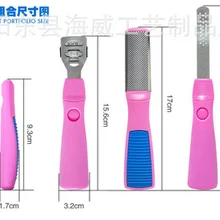 100 Наборы 3 в 1 Отшелушивающий маникюрный нож для педикюра средство для удаления омертвевшей кожи средство для отшелушивания пилка Рашпиль DHL