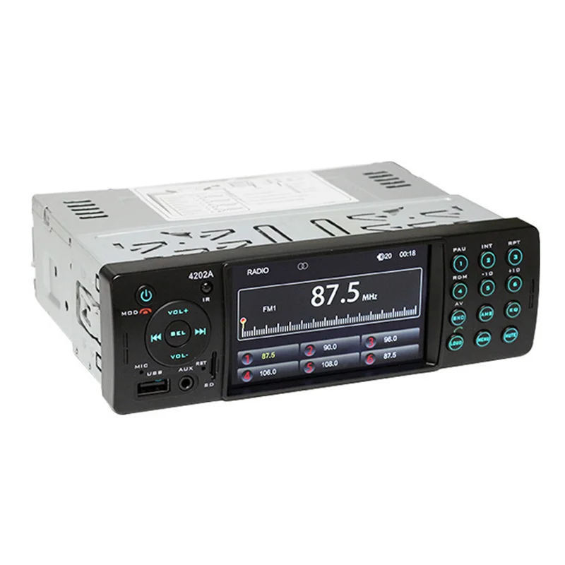 

1Din Hd 4.1 Inch Car Mp5 Player U Disk Mp4 Card Car Radio Bluetooth Square Control Reversing Input