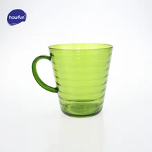 Howfun прозрачная пластиковая чашка для напитков с кружка для воды с ручкой посуда для напитков многофункциональная чашка зубная щетка чашка, 2 цвета на выбор