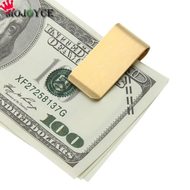 1PC High Quality Metal Stainless Steel Money Clip Fashion Simple Folder Collar Clip Holder for Pocket Purse