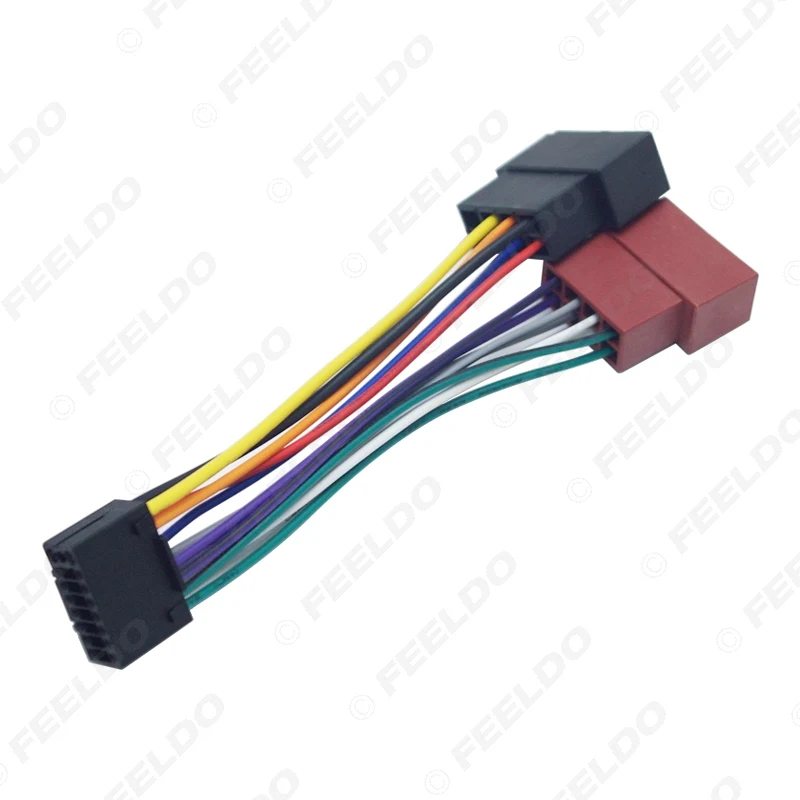 10 шт. автомобильный стерео радио 16 Pin PI100 ISO жгут проводов адаптер для keywood 2003 on