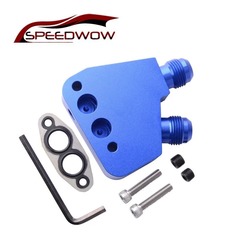 

SPEEDWOW AN10 Aluminum Alloy Male Sandwich Plate Adapter Fit For LS1 LS2 LS3 Holden Commodore VT VX VY VZ VE 5.7L Car Parts