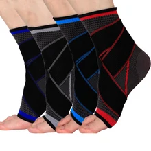 Бег лодыжки Защитная повязка дышащие эластичные лодыжки рукав Поддержка бандаж Brace для упражнений Спорт