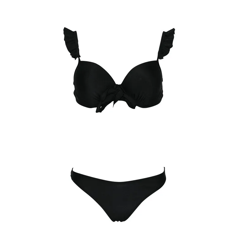 Bikinis Set Two Piece Halter Bikini Underwire High Cut Swimsuit