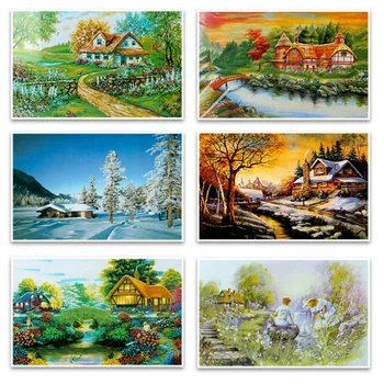

Autumn Scenery The Puzzle 1000 Pieces Ersion Paper Jigsaw Puzzle White Card Adult Children's Educational Toys