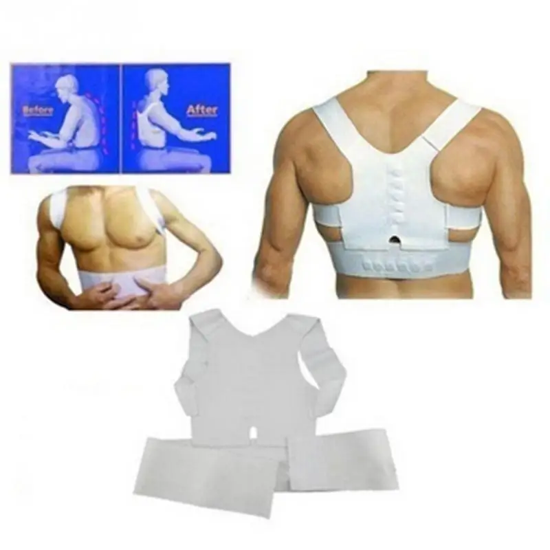 

Hot Sale Adjustable Magnetic Posture Support Corrector Back Pain Brace Belt Fitness Accessory #25