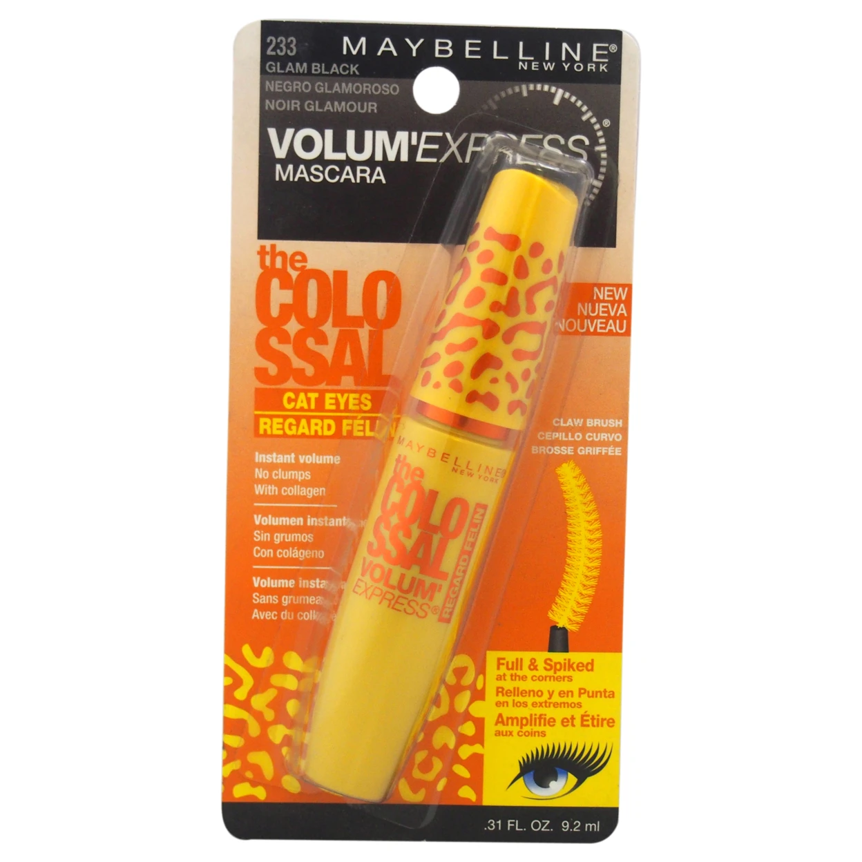 The Colossal VolumExpress Cat Eyes Mascara 233 Glam Black by