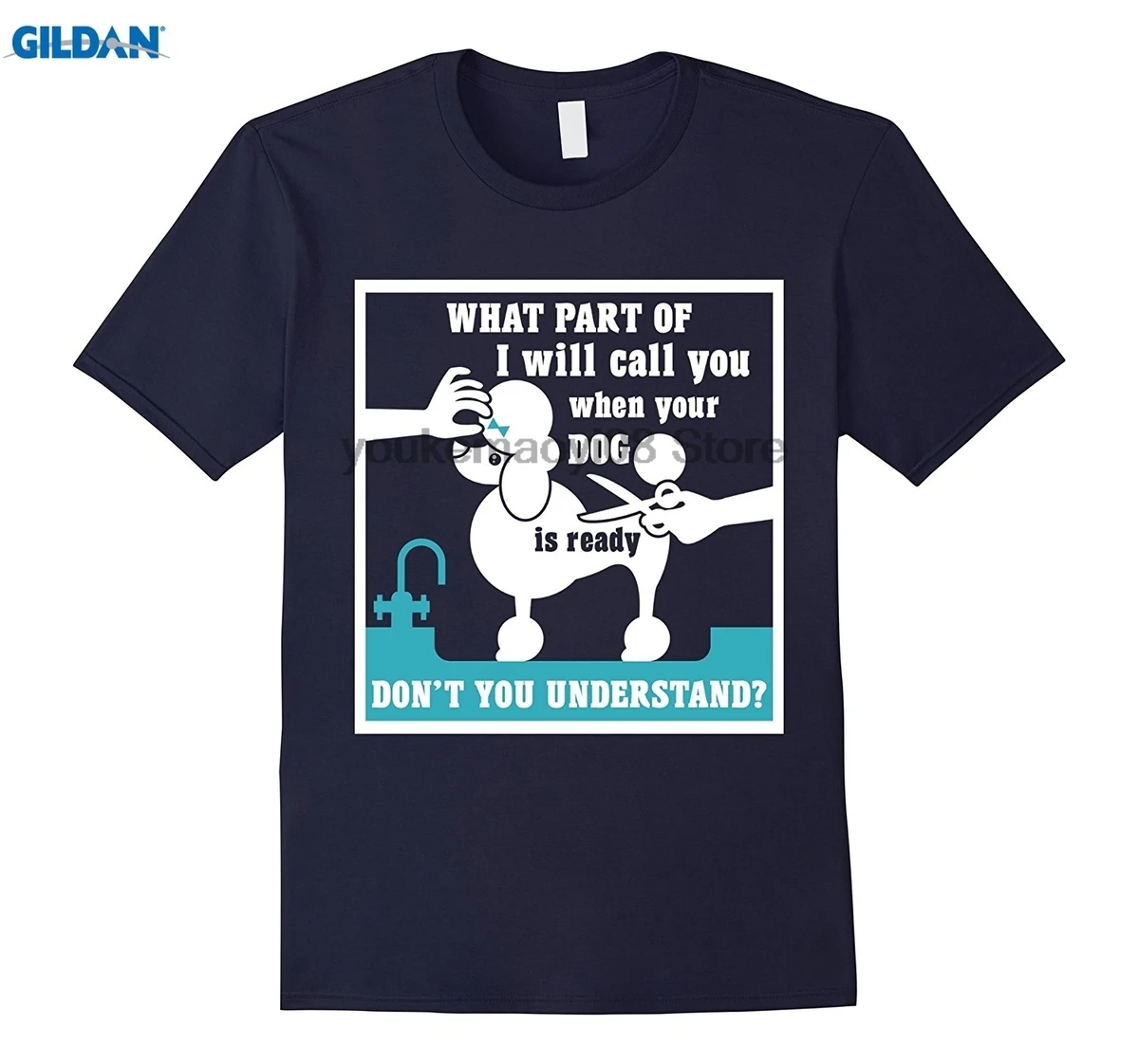 

GILDAN 100% cotton o-neck custom printed T shirt Love Dogs Dog Grooming Shirts For Women and Men Groomer Gifts