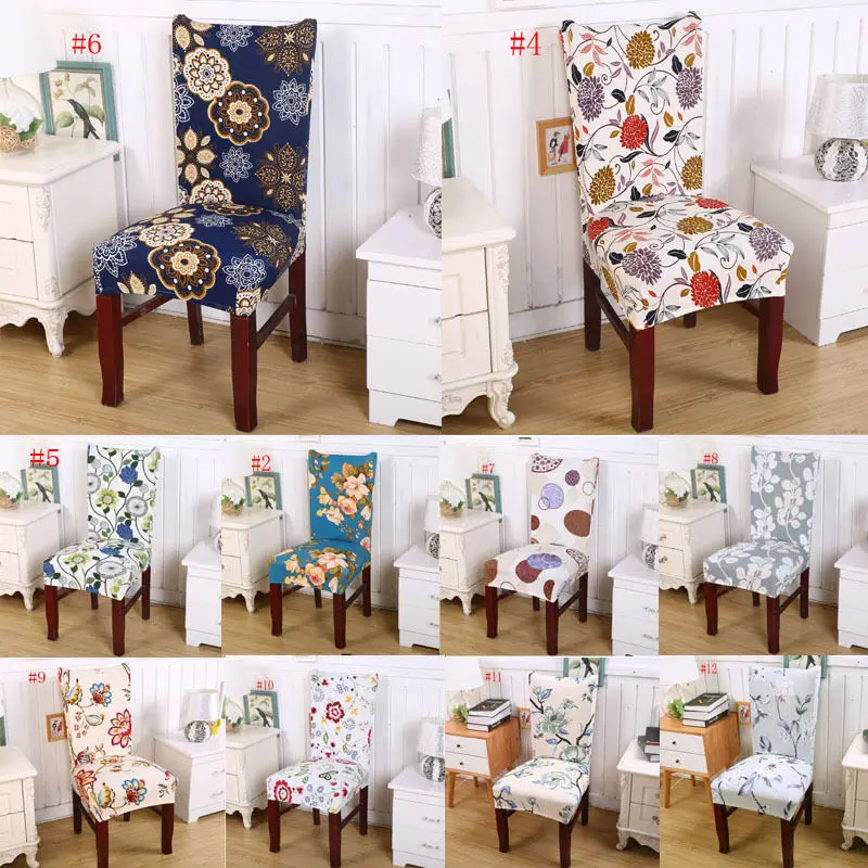 

Floral Print Chair Covers Home Dining Multifunctional Spandex Chair Cover New /e