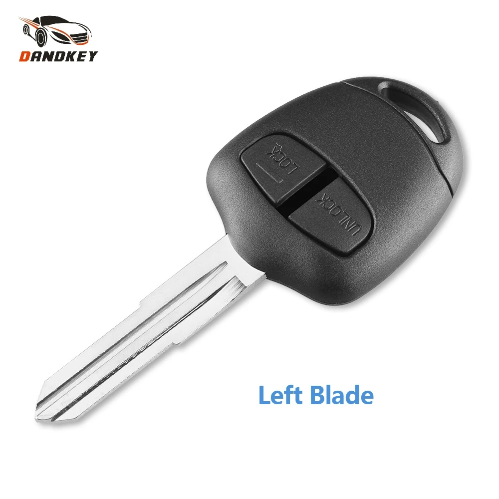 

Dandkey Key Case Cover Replacement 2 Buttons Remote Key Shell Uncut Left Blade For Mitsubishi Lancer Outlander Colt Mirage