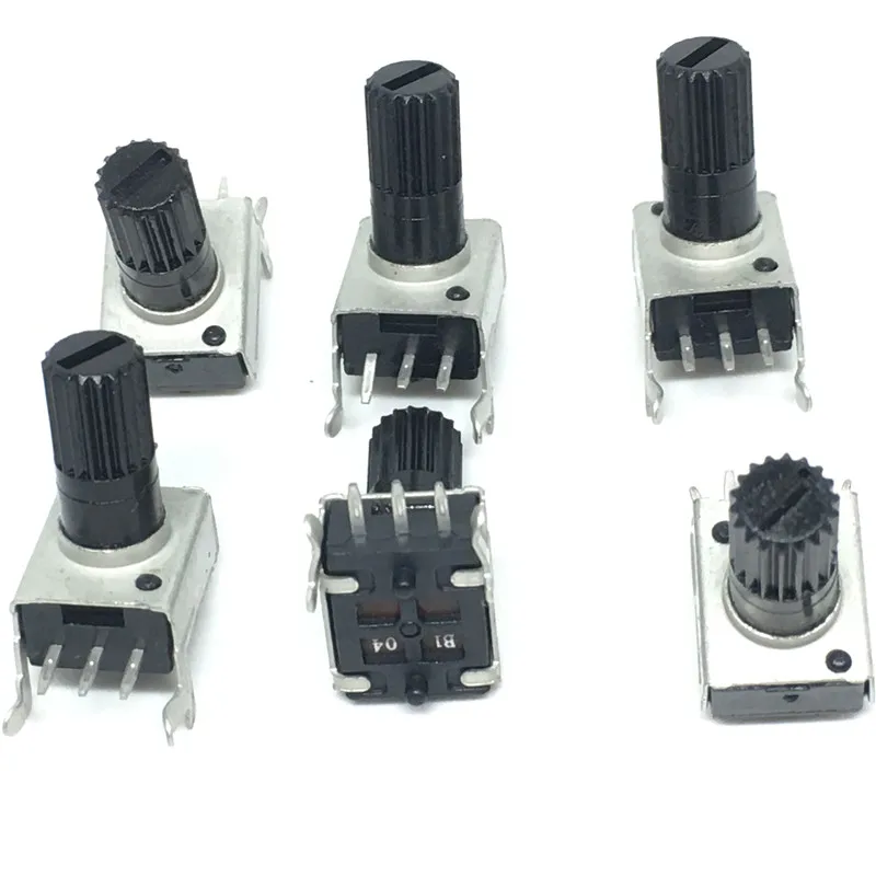 

10pcs x RV09 vertical 12.5mm Shaft 5K 10K 50K 100K 0932 Adjustable Resistor 9 type 3Pin Seal Potentiometer