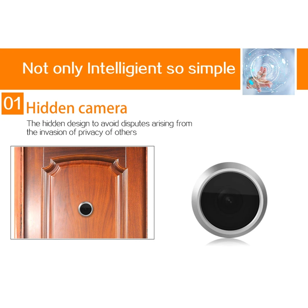 Danmini брендовый дверной звонок Новый 2.0MP HD цифровой глазок 4 3 дюймов TFT Экран ИК