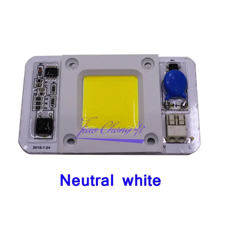 50W Hight Powr Grwoth COB LED AC-220V 110V No need driver Full Spectrum 380-840nm/white/Natural White/warm white