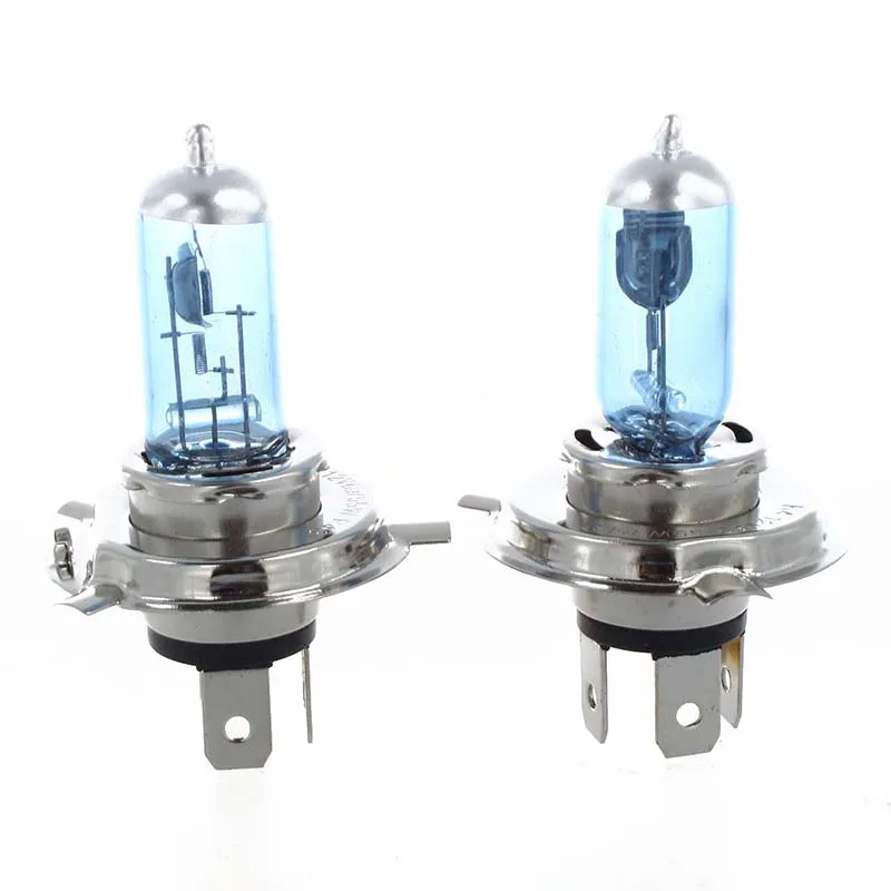 

2 x H4 SUPER WHITE HEADLIGHT Bulbs Bulb Car Head Light