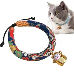Высокое качество ручной регулировкой кошка ошейник галстук с рисунком Цепочки и ожерелья с расклешенными для кошек щенок кошка Тедди