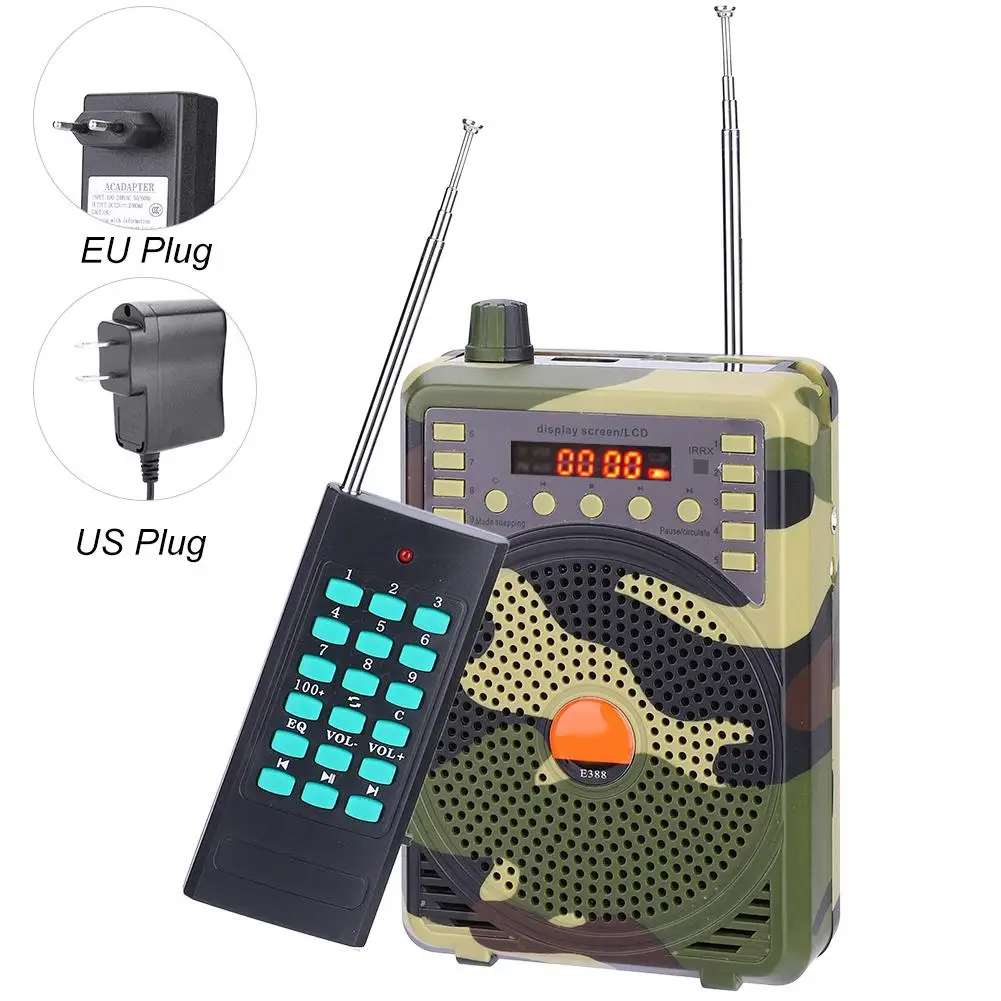 

400m Remote Controller Electronic Bird Caller Hunting Decoy Calls MP3 Speaker Luring Birds Hunting Accessories