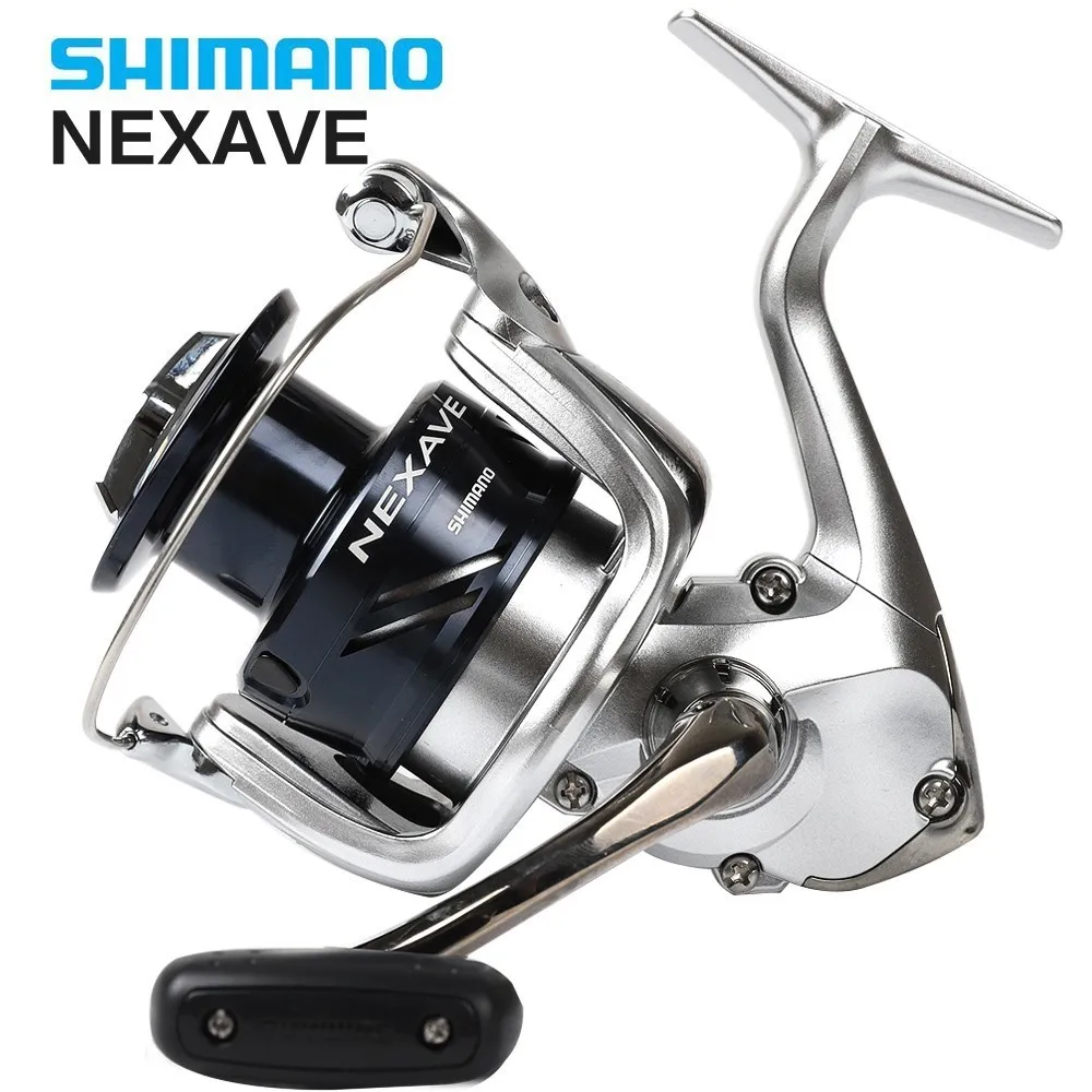 Shimano الأصلي Nexave 1000 2500 C3000 4000hg 5000hg الصيد بكرة مع الشحن إغراء 5.0: 1 انخفاض العتاد نسبة السحب 4bb المياه المالحة الكارب