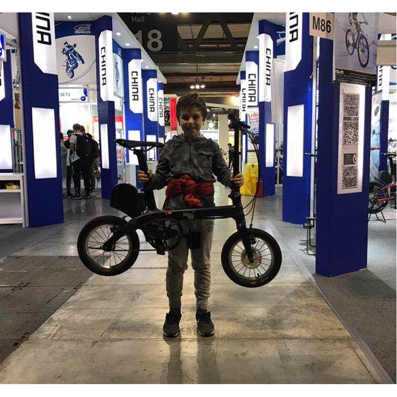 2018 E0 Faltbare fahrrad Falten elektro велосипед карбоновый Faser Rahmen мини Elektro fahrraВ D 36 В/180 Вт ebike Mini