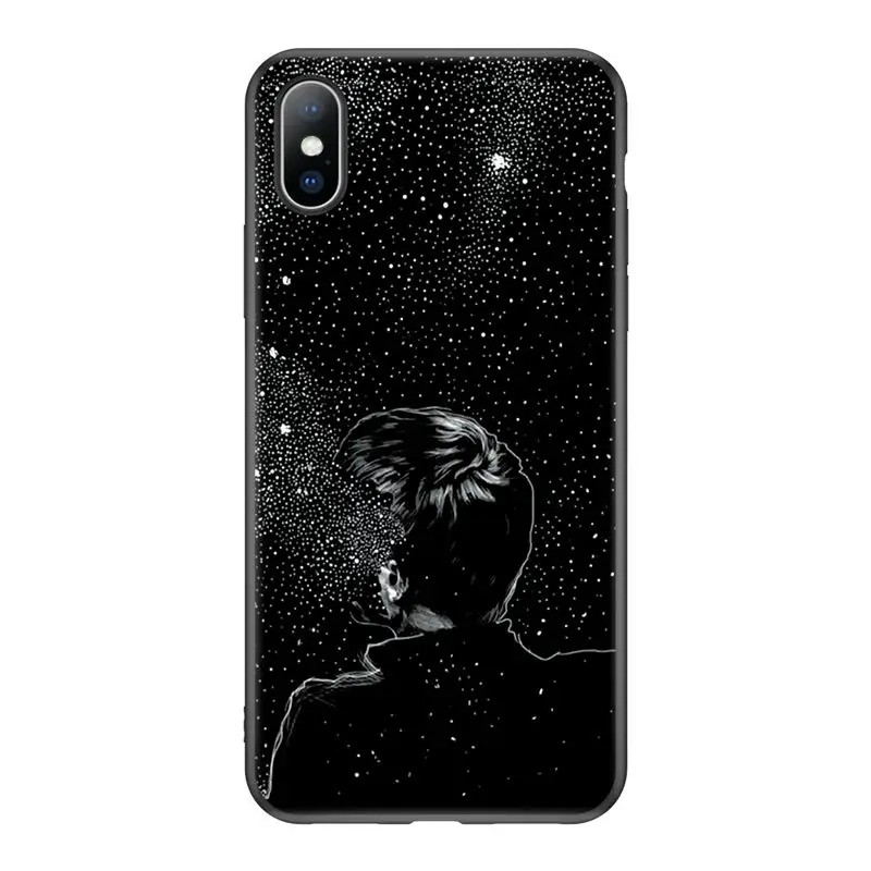 Силиконовый чехол для телефона Ottwn для iPhone 11, 7, 8, 6, 6S Plus, X, с изображением звезд, букв, пространство для iPhone XR, XS, Max, 5, 5S, SE, X, мягкая задняя крышка из ТПУ