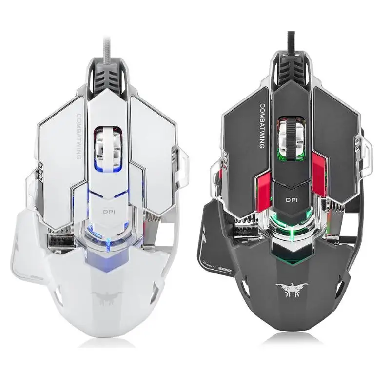

USB Wired Optical Professional Gaming Mouse 5500DPI Programmable 10 Buttons RGB Backlight Mice Ergonomics Gaming Part Accessory