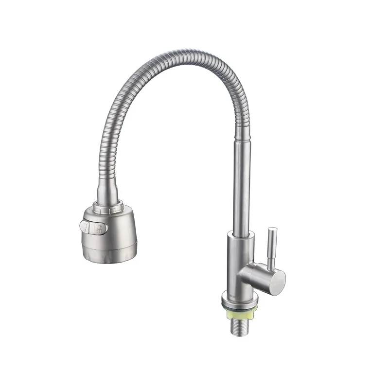 

304 Stainless Steel Single Dish Washing Basin Water Tap Kitchen Wash Basin Universal 360 Rotating Water Tap torneira faucet