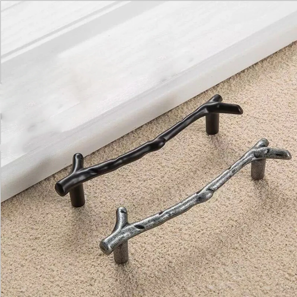 New Vintage Creative Twig Knobs Tree Branch Pulls Handware Cabinet