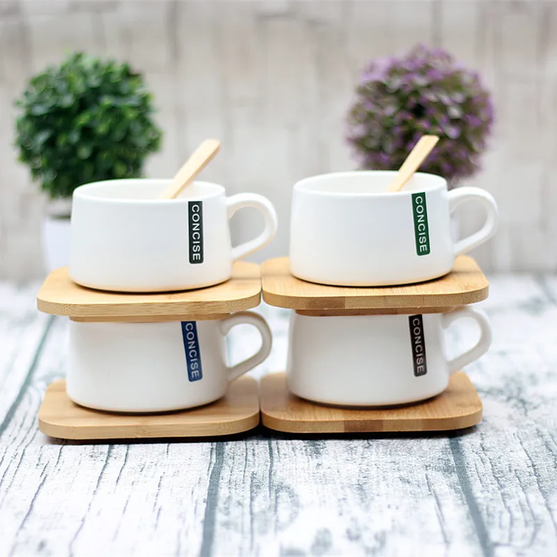 Стильные кофейные чашки в скандинавском стиле с бамбуковым блюдцем, ложка, низкая цена, чайная чашка Tazas Copo Caveira Xicara, чайная чашка