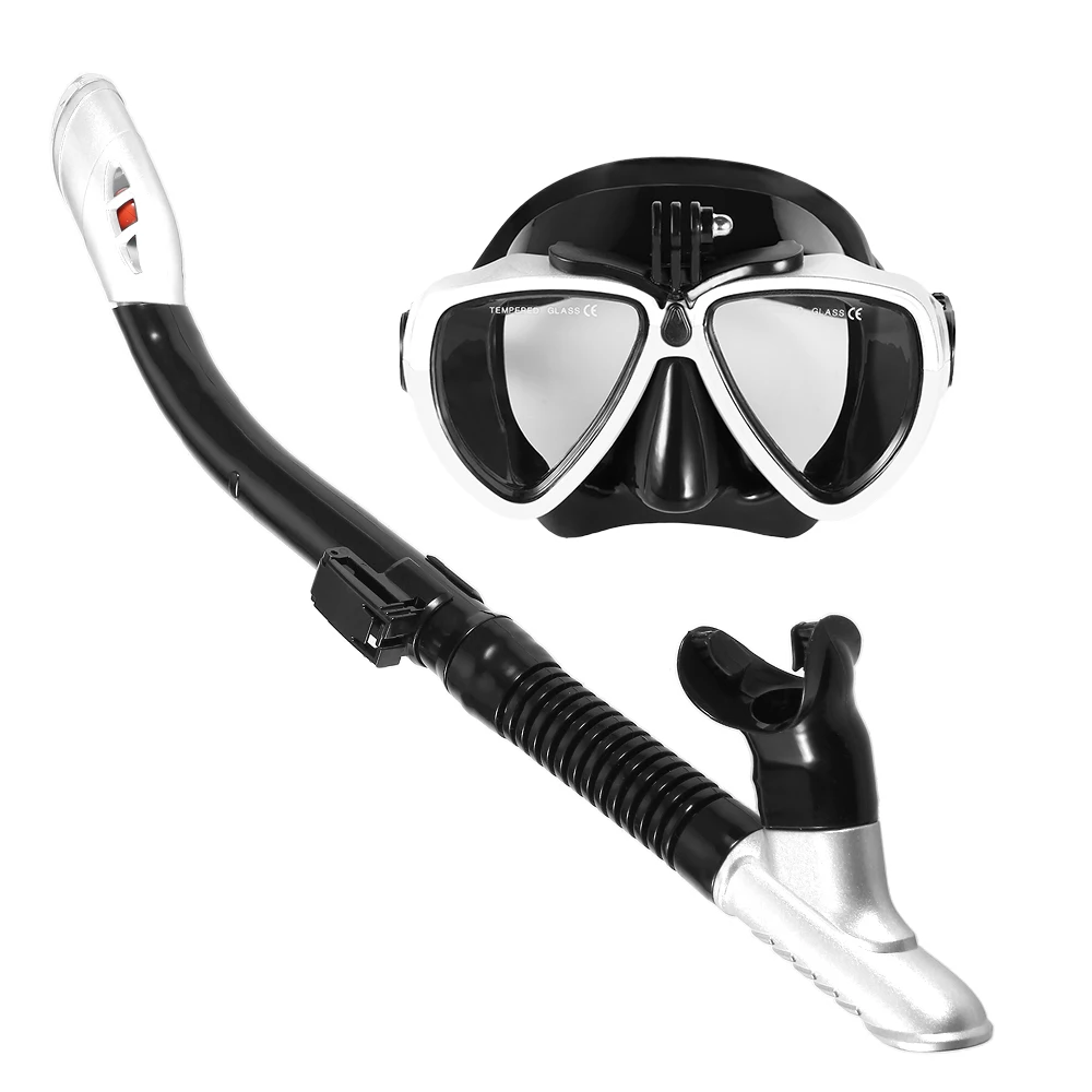 

2019 Snorkeling Diving Mask Snorkel Set Anti-fog Swimming Diving Goggles with Dry Snorkel Tube Men Women Anti-fog Diving Goggles