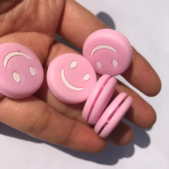 

5pcs PINK smiles color Tennis Vibration Dampener tennis racquets shock absorbers