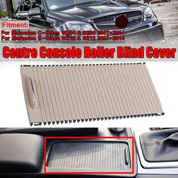 

3Color Car Center Console Cover Cup Holder Roller Blind W204 Cover For Mercedes C-Calss W204 S204 E-Class W212 S212 C180 C200