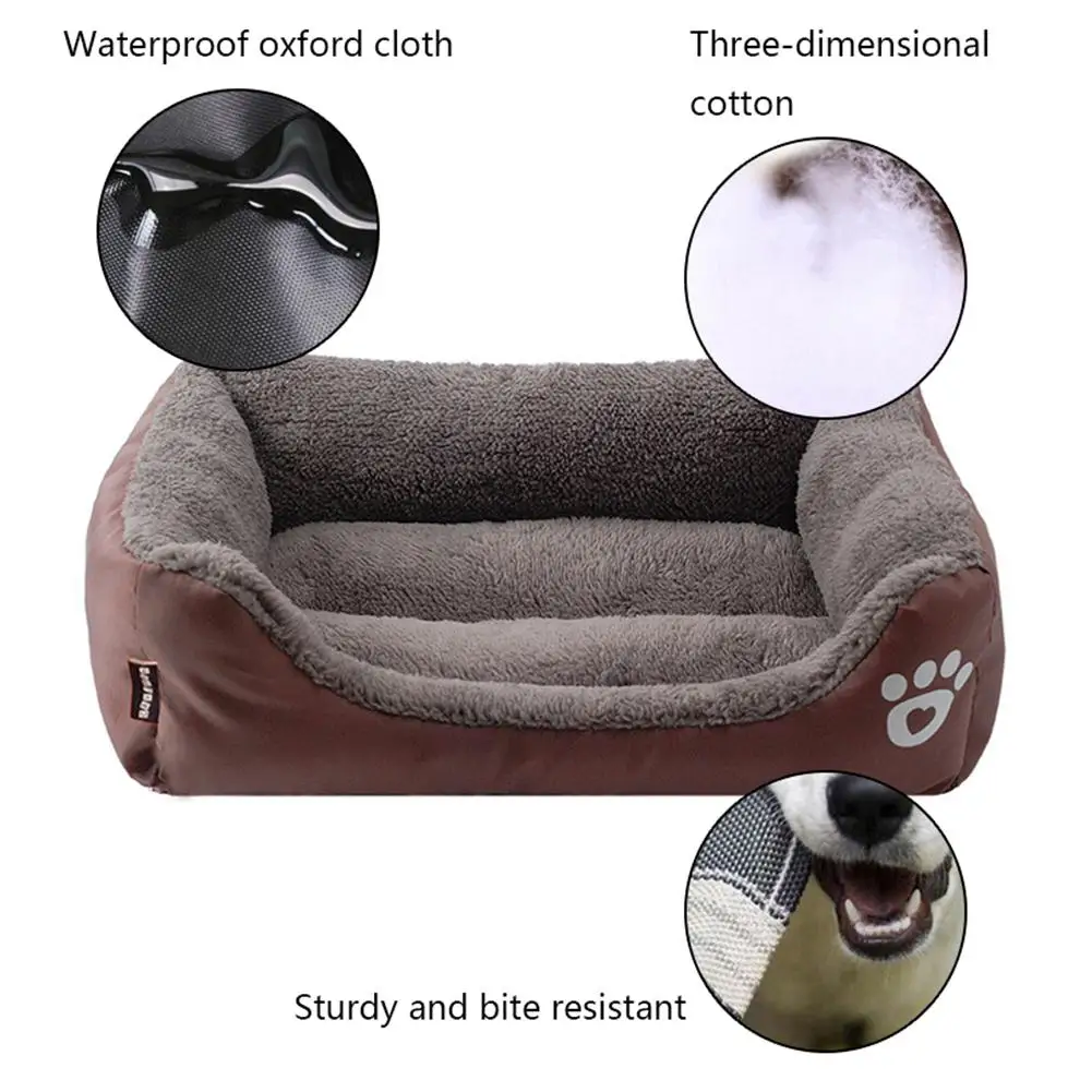  Dog Bed Pet Bolster Machine Washable Dog Bed Self-Warming and Cozy for Improved Sleep Mattress Memo