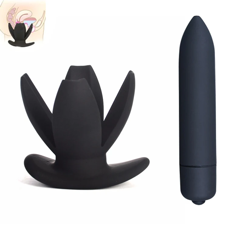 Hollow Anal Dilator Plug 10 Mode Vibrating G-spot Bullet Vibrator Buttplug Prostate Massager Ass Enlarger Sex Toy for Woman | Красота и