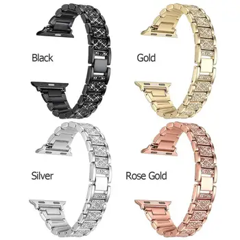 

Shining Diamond Smart Watch Band Bracelet Wrist Strap for iWatch Series4 44mm Samrtwatch wirst bracelet belt watchband