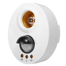 PIR переключатель движения Детектор 110 V 220 V E27 основание светодиодной лампочки инфракрасный сенсор свет автоматический настенный светильник держатель Гнездо