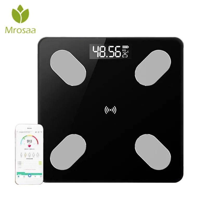 Электронные весы для ванной Scientific Body Fat шкала здоровья Смарт bluetooth приложение Android