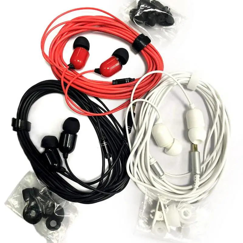 

3 Meters Long In-Ear Earbuds Wired Earphone With Microphone Volume Controller For Mobile Phones PC Fast Delivery