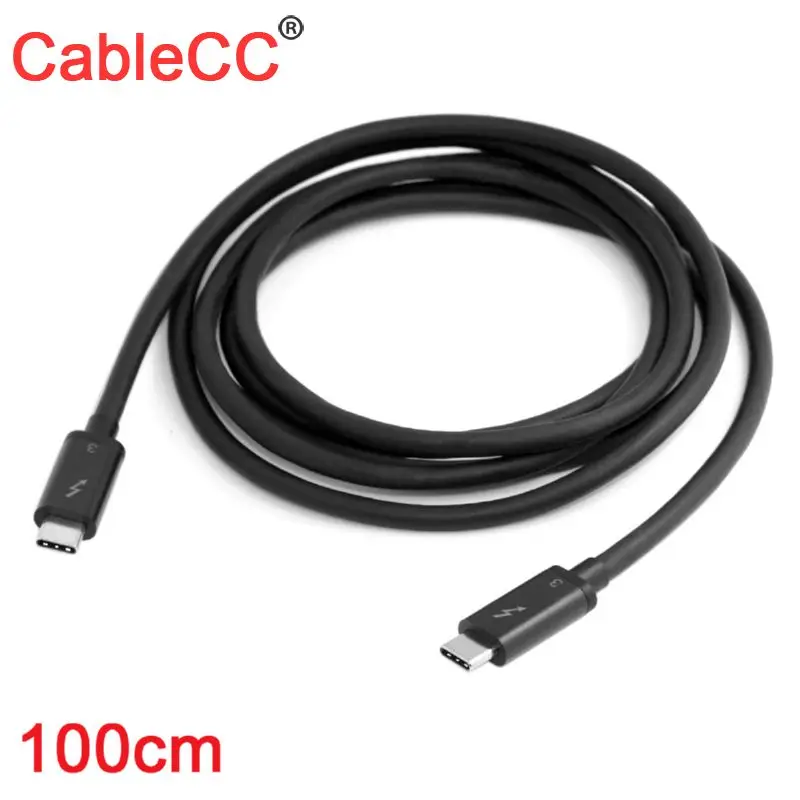 

Xiwai Thunderbolt 3 USB-C USB 3.1 Male to Thunderbolt 3 Male 40Gbps Cable for PC & Laptop 2m 1m 0.5m