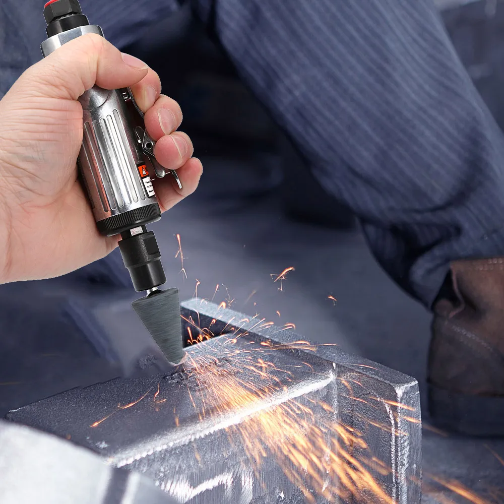

1/4 Air Compressor Die Grinder 14 Pieces Grinding Polish Stone Kit Mill Engraving 3mm 6mm Grinding Head Pneumatic Tools