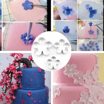 

Stainless Steel Flower Petal Cutter Polymer Clay Tools Klei Plastilina Maquetas Seramik Malzemeleri Plastic Polymorph