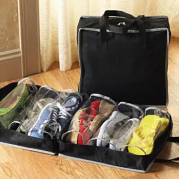 

Portable 6-layer Non-woven Shoe Box Shoe Bag Portable Foldable Storage Organizer Waterproof Non-woven Fabric