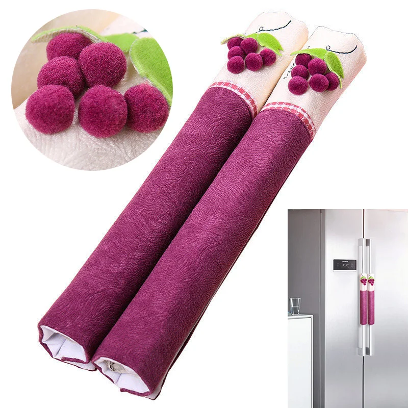Высокий класс Ручка дверцы холодильника Чехлы для мангала кухня прибор холодильник покрытия одеяло с декором хлопок