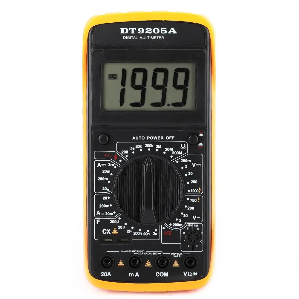 DT 9905A ручной ЖК дисплей Цифровой мультиметр переменного тока/постоянного тока